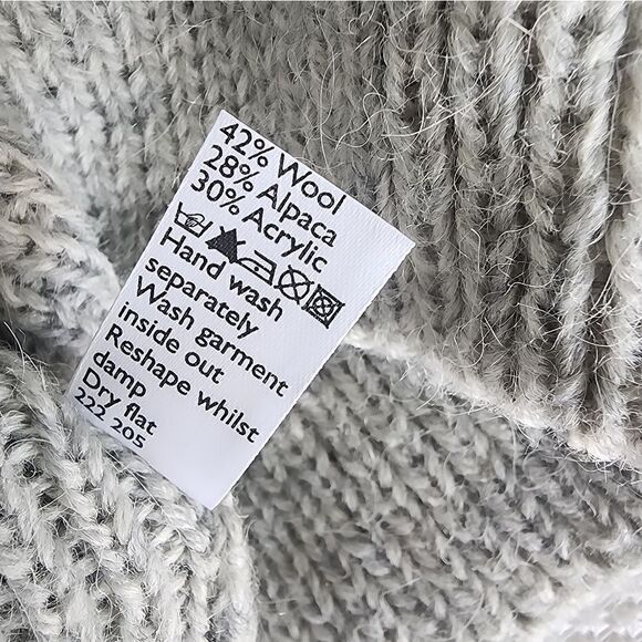 John Lewis Wool Alpaca blend cropped sweater - Picture 10 of 11